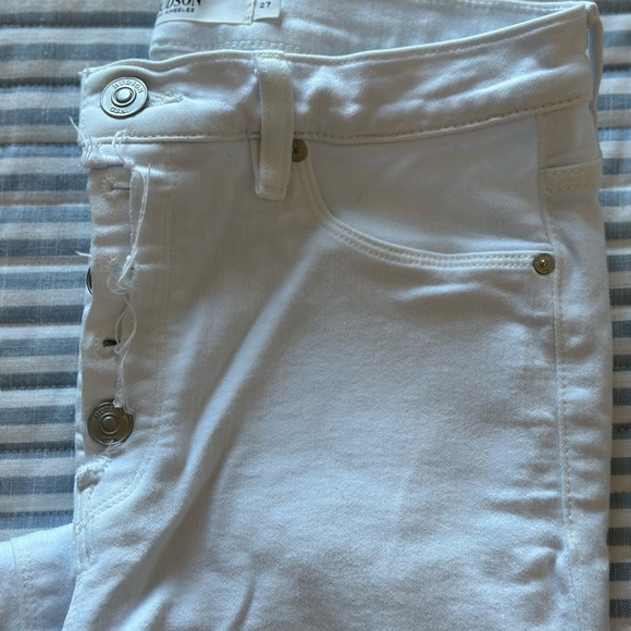 Hudson White Button down Jeans: size 27 EUC - Picture 8 of 9